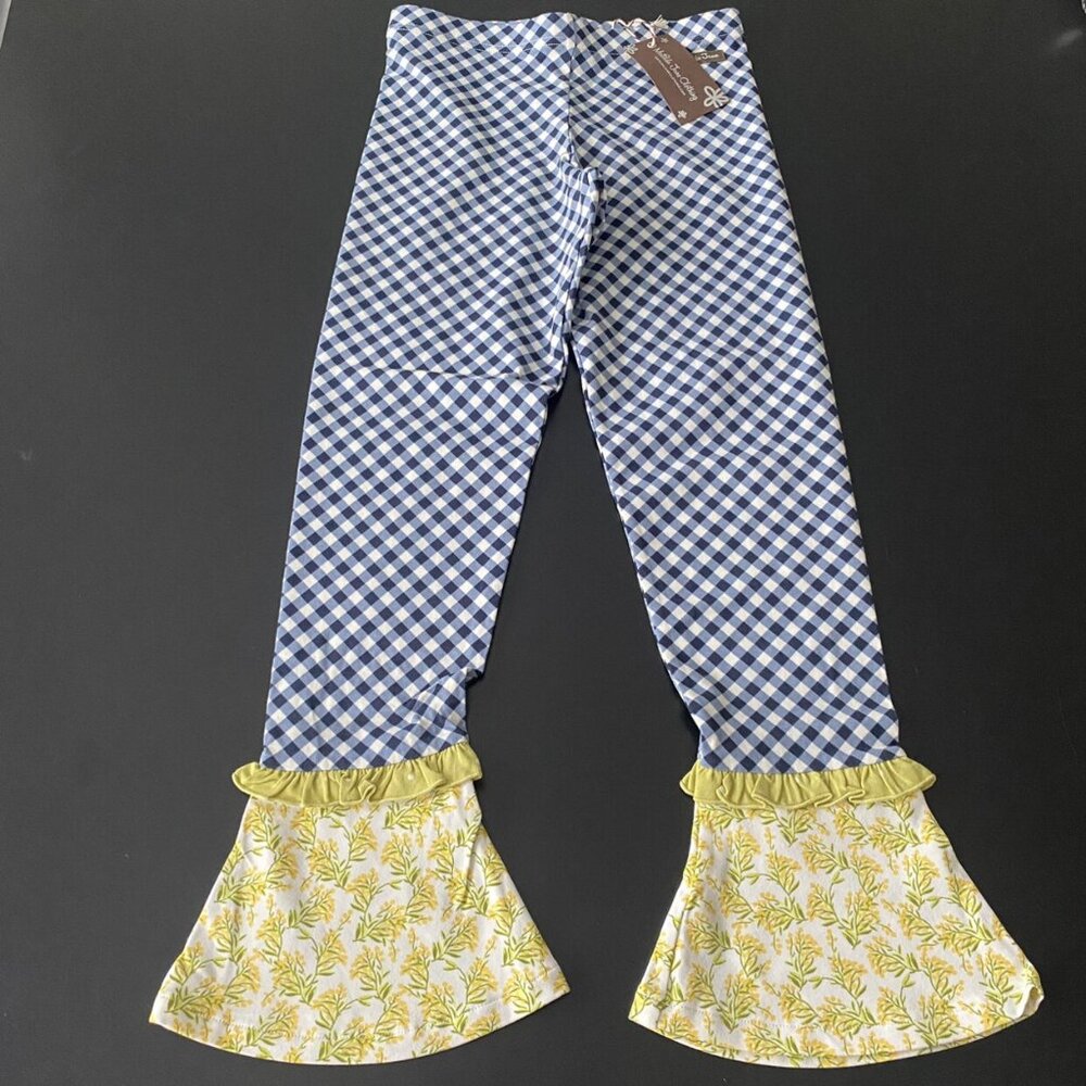 NWT Matilda Jane Mixed Print Gingham Pants